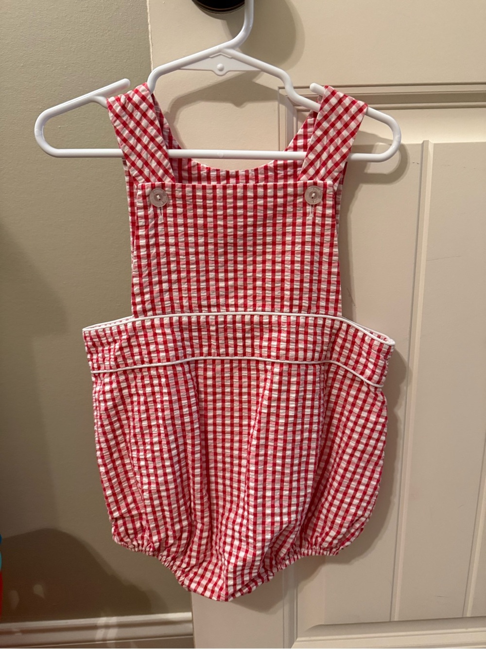 Little English Red Gingham Bubble